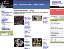 Tablet Screenshot of minersgallery.com